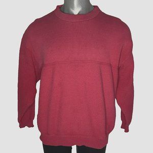 Vintage Y2K Red NEFF Brand Men’s sz L Crew Neck Cotton Sweater Top Shirt L/S USA